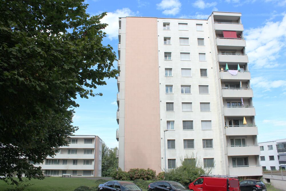 Praxisbeispiel PB2: Zwei MFH aus den 1970er-Jahren: Heute beheizt mit zwei Pelletheizungen à 110 kW mit Feinstaubfilter.